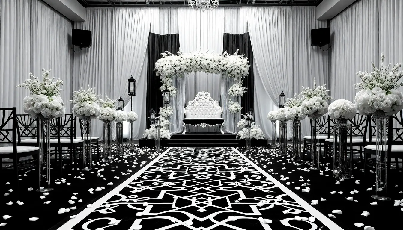 50 Stunning Black and White Wedding Ideas for a Timeless Celebration - Image 5