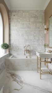 Stunning White Tile Bathroom Ideas for a Timeless Look - Image 1