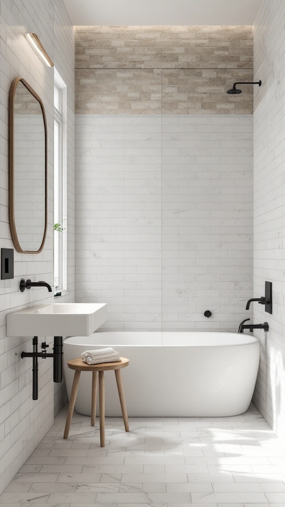 Stunning White Tile Bathroom Ideas for a Timeless Look - Image 2